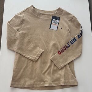 Tommy Hilfiger Beige Kids Long Sleeve Shirt boys 2t